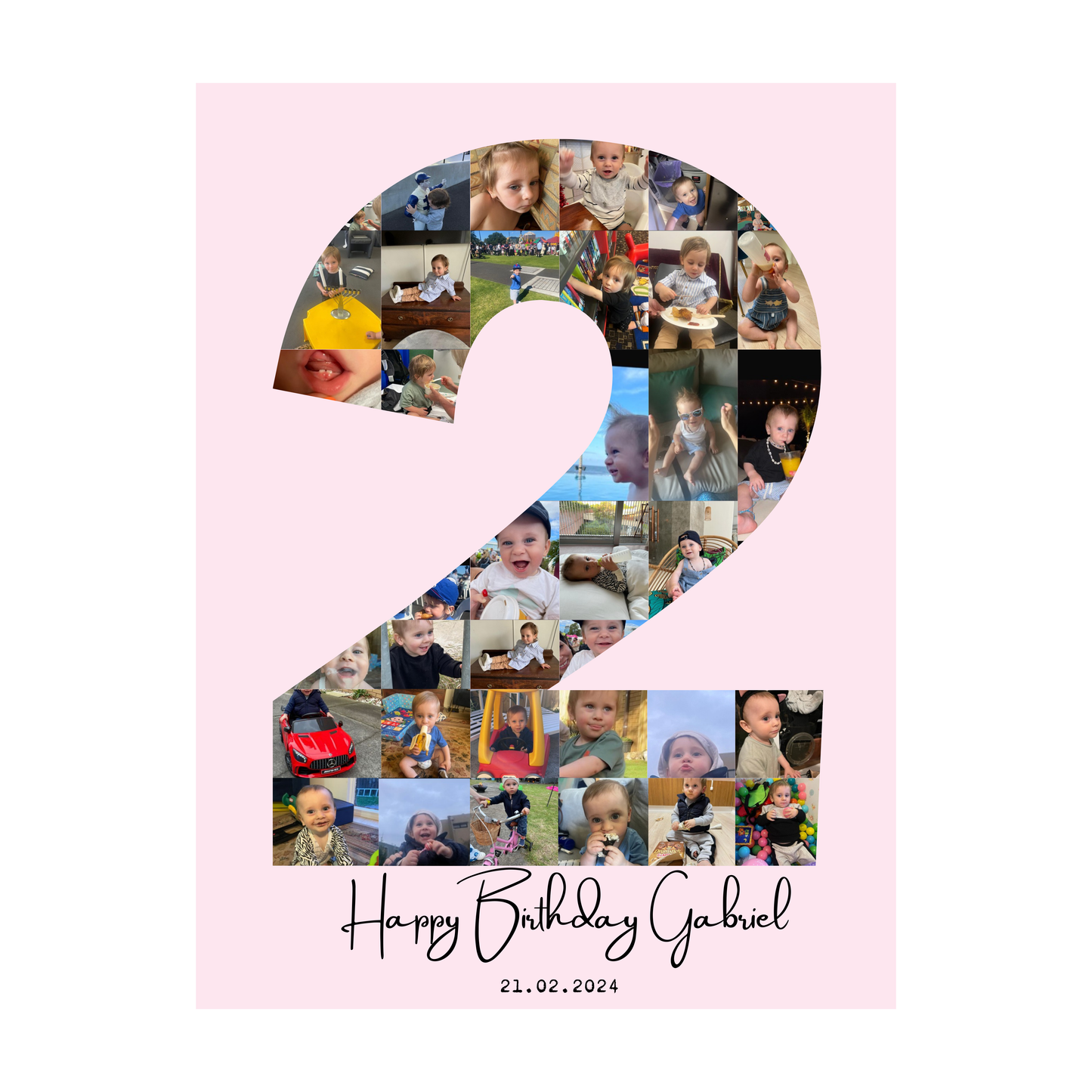 Custom Birthday Milestone Art